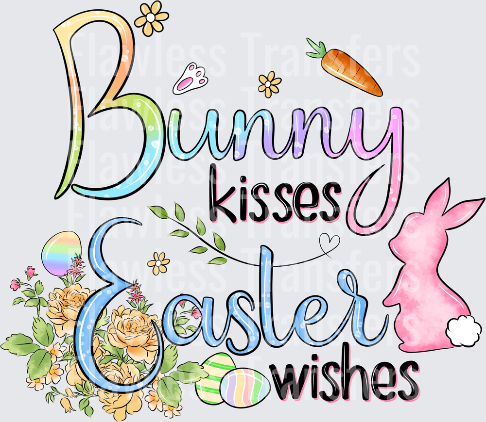 Bunny Kisses Easter Wishes #4999