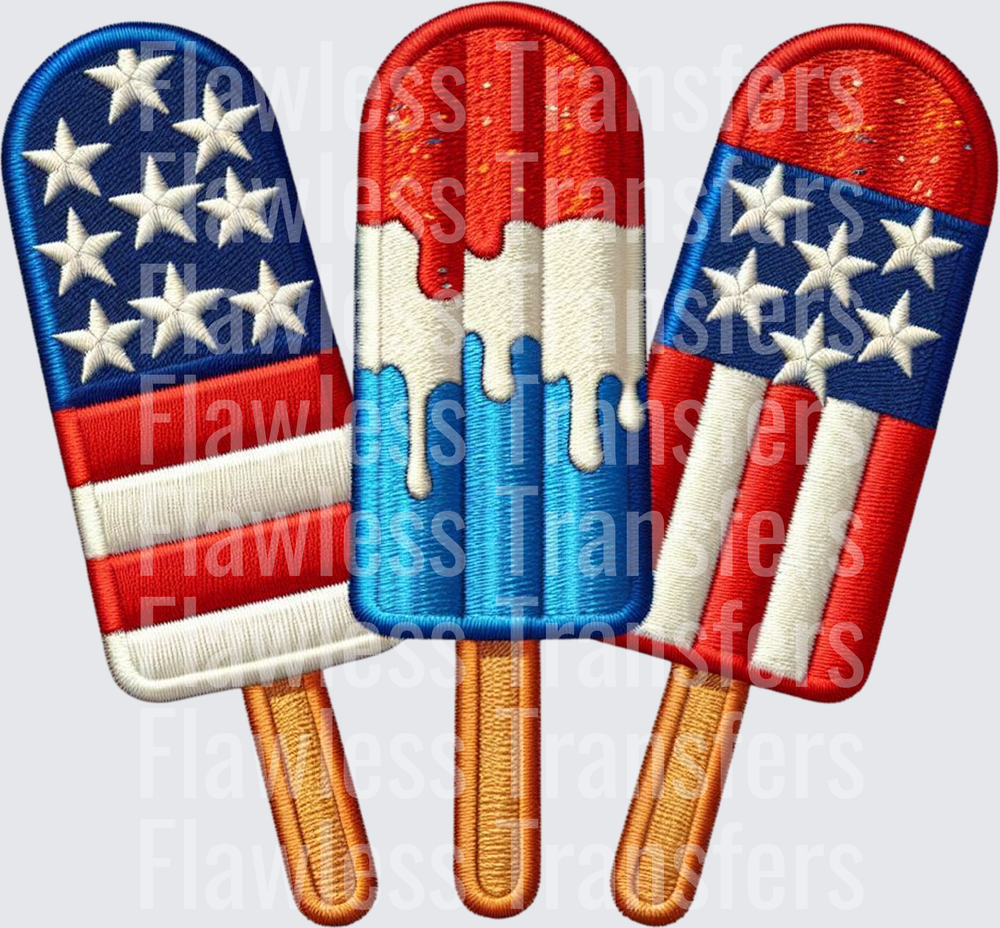 Patriotic Ice Pops #4043
