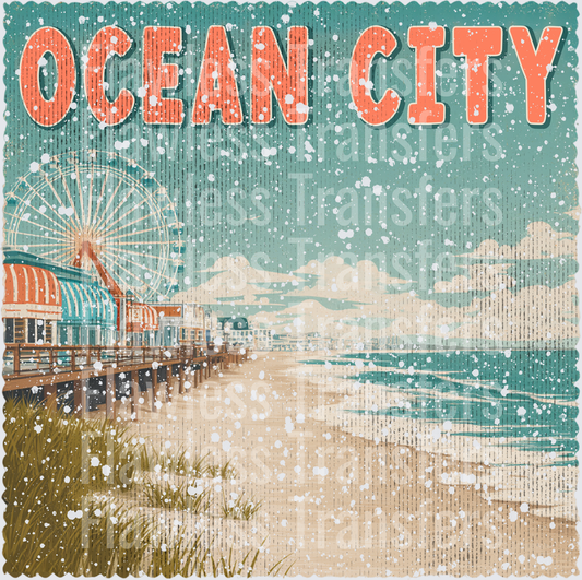 Ocean City Vintage Stamp #1068