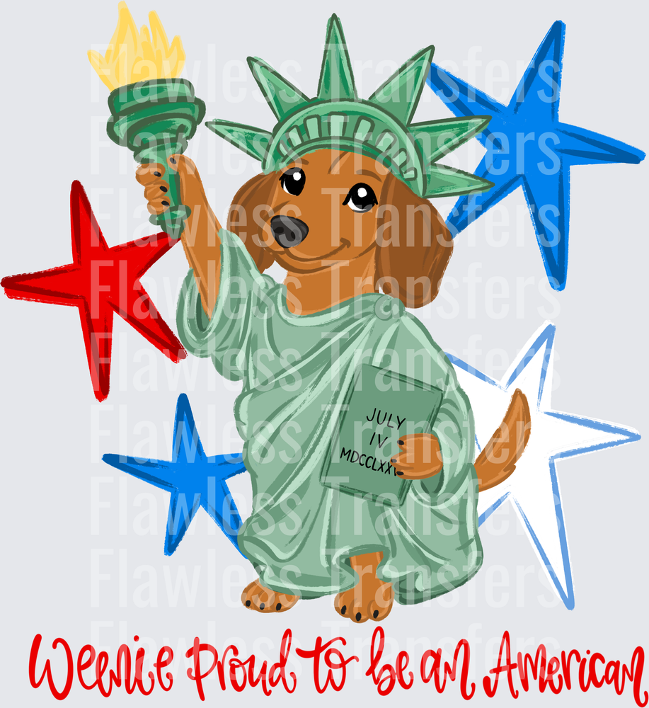 Weenie Proud To Be An American #4111