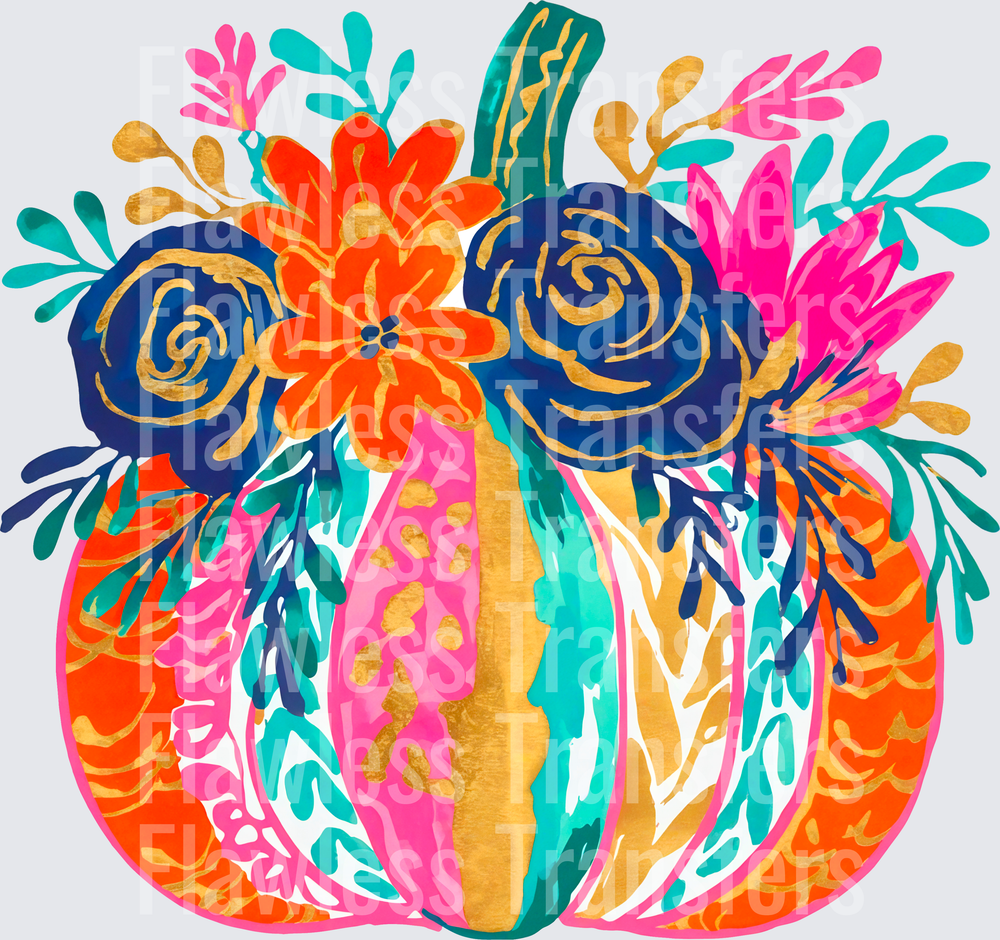 Floral Pumpkin #0290