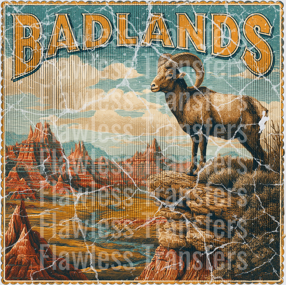 Badlands Park Vintage Stamp #1181