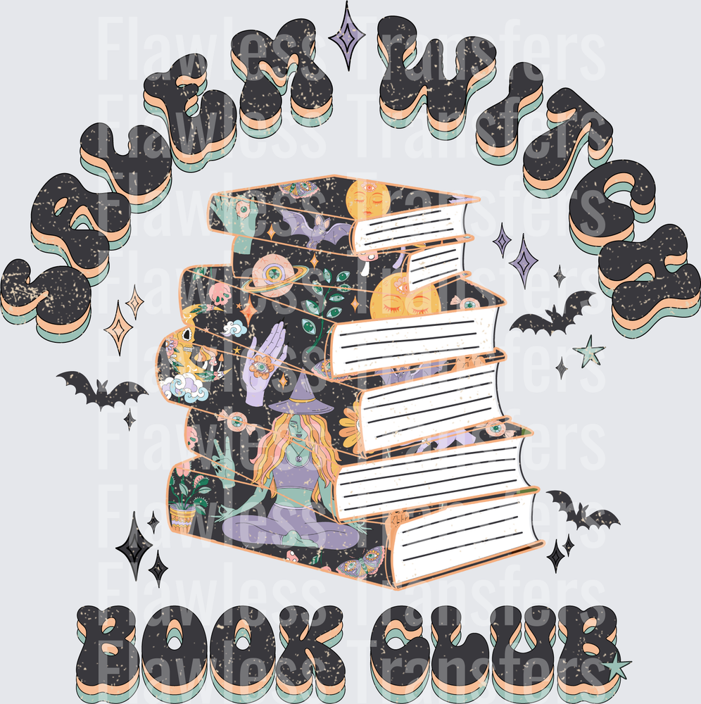 Salem Witch Book Club Distressed #0629