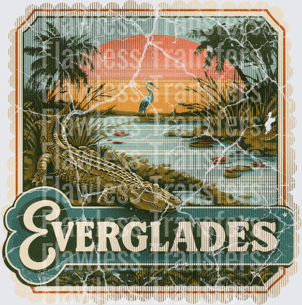 Everglades Vintage Stamp #1185