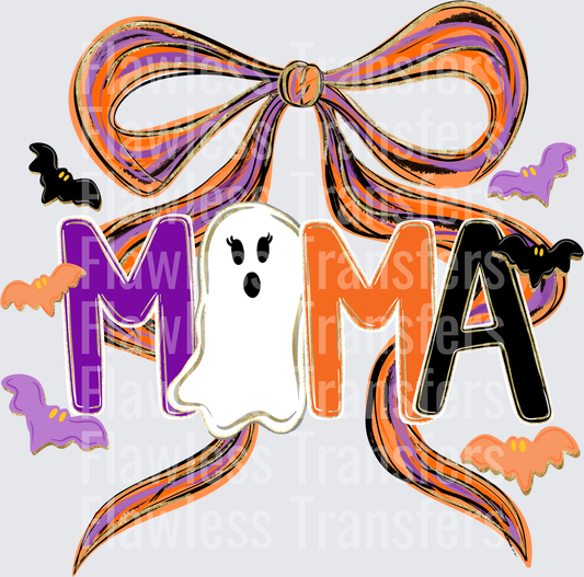 Mama Spooky Halloween Coquette Bow #5122