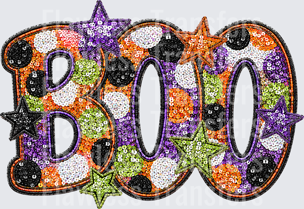 Boo Faux Sequins #0864