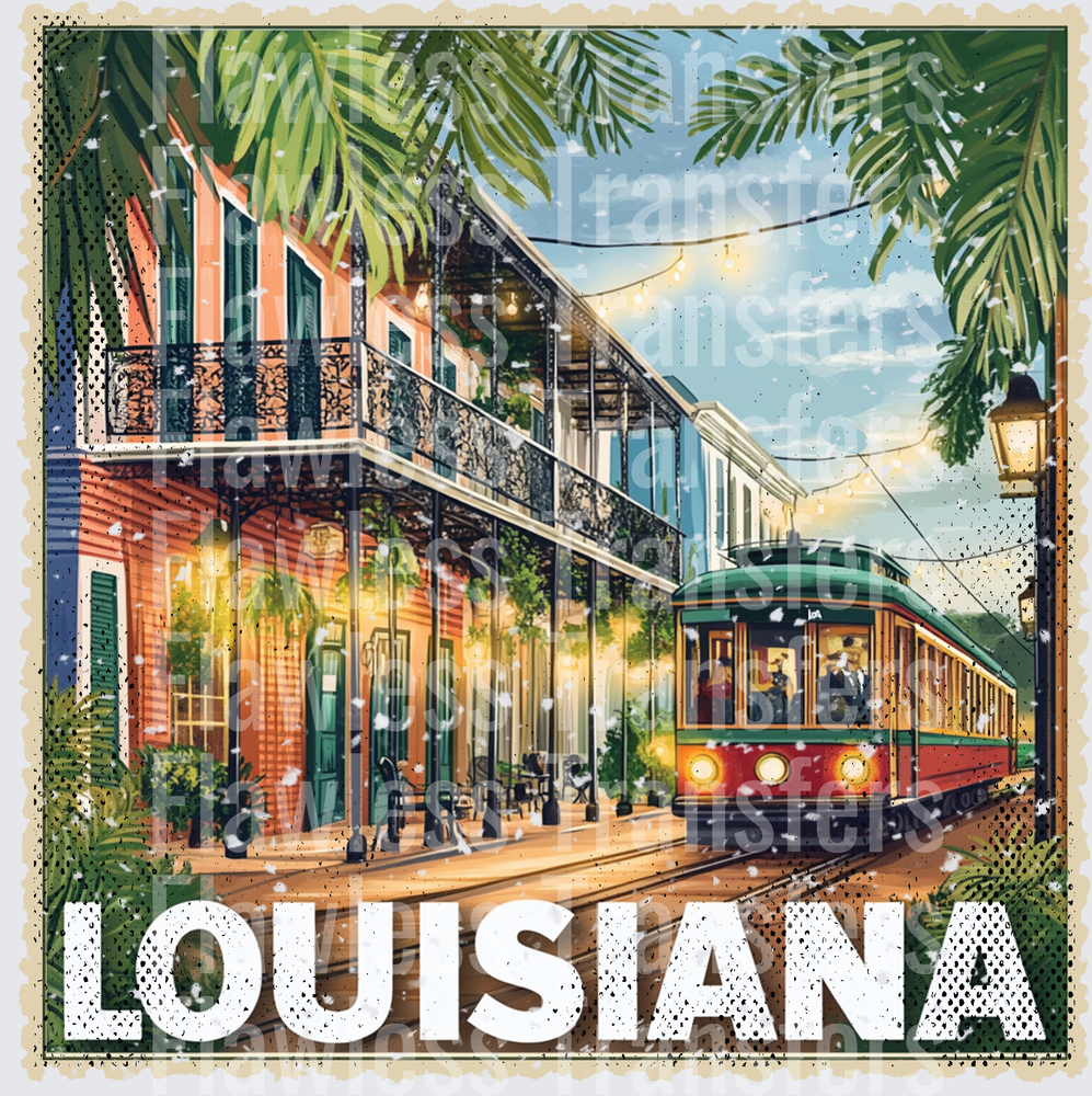 Louisiana Vintage Stamp #1017
