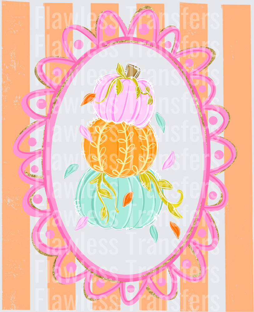Pumpkins Stacked Stripes #0403