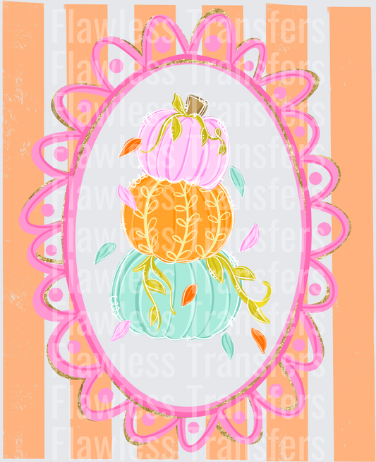 Pumpkins Stacked Stripes #0403