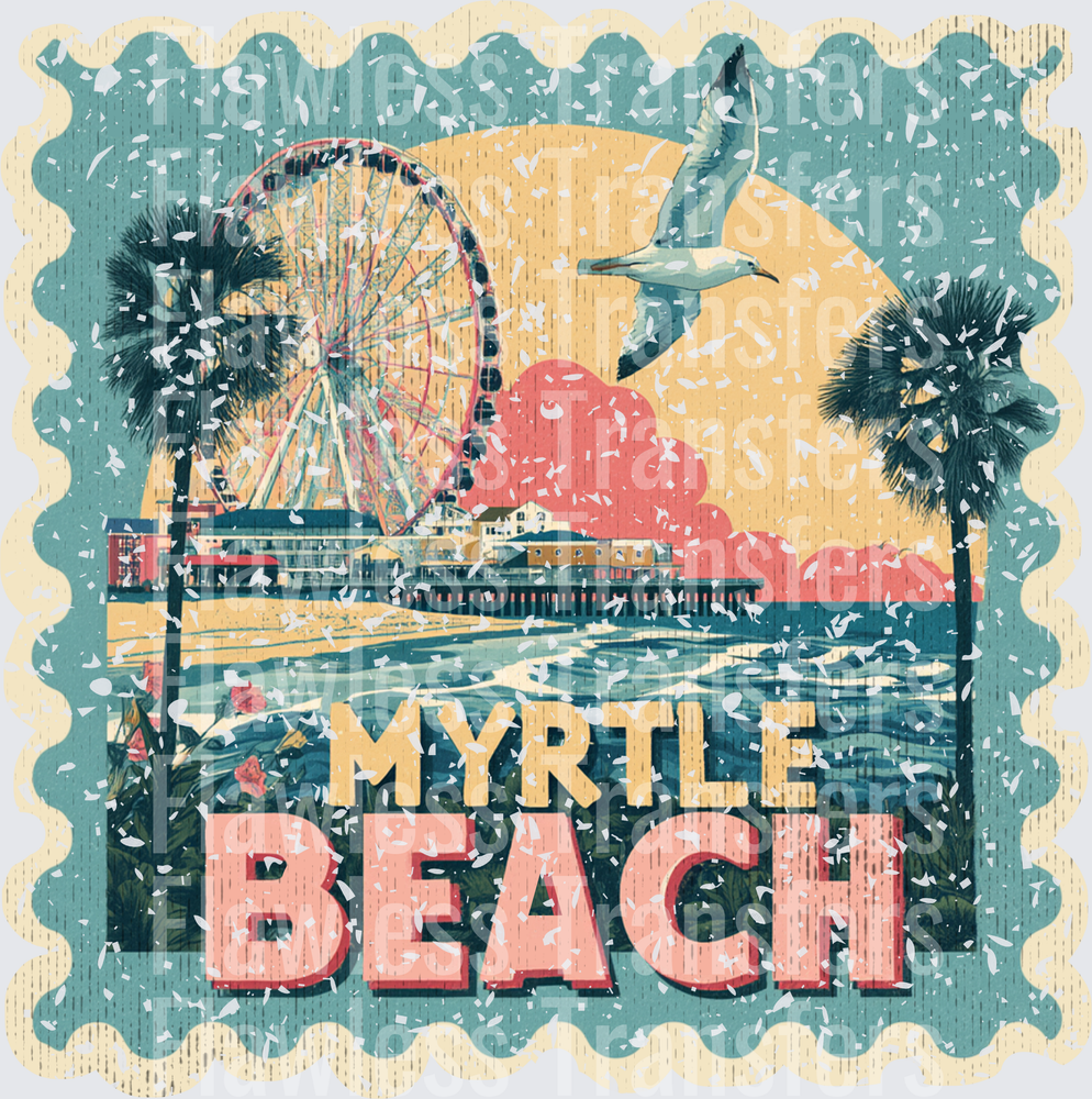 Myrtle Beach Vintage Stamp #1066