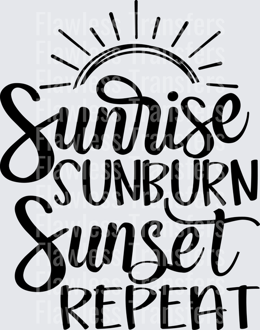 Sunrise Sunburn Sunset Repeat #4526