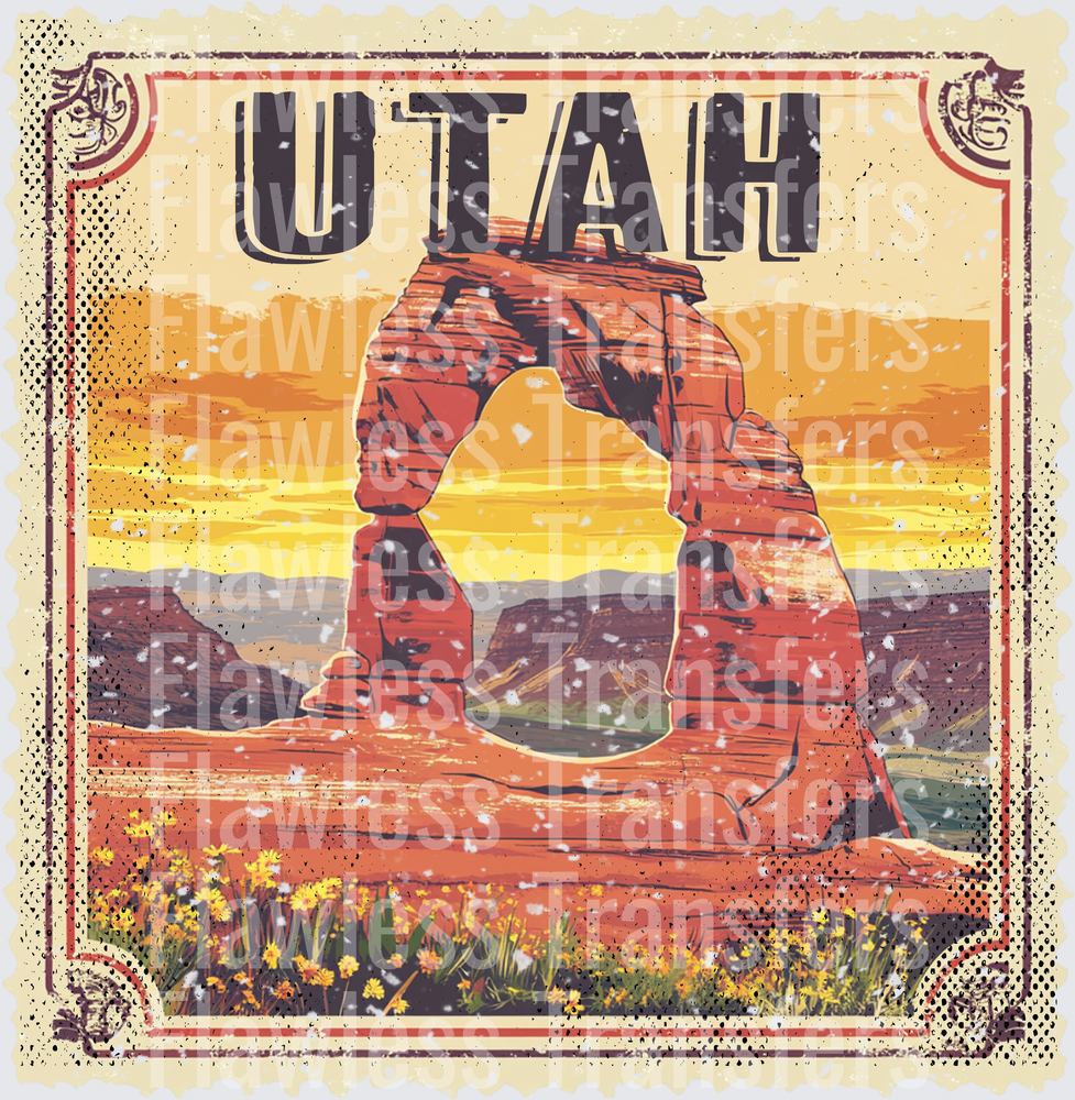 Utah Vintage Stamp #1036