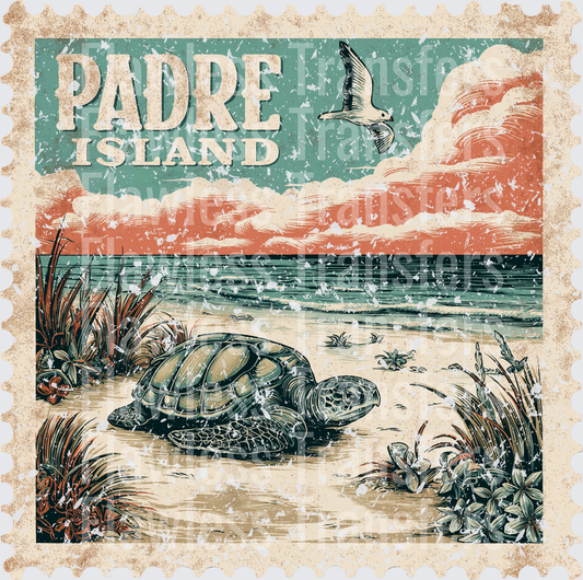 Padre Island Vintage Stamp #1072