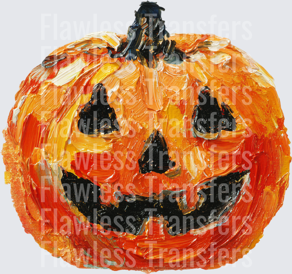 Brushstroke Jack O Lantern #0793