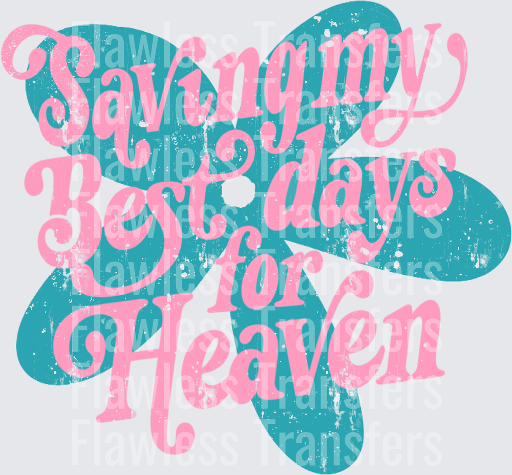 Saving My Best Days For Heaven #5412