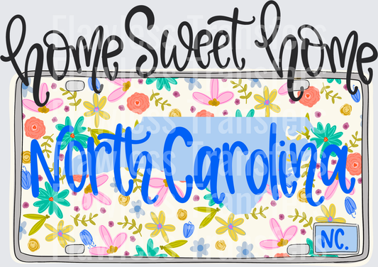 Home Sweet Home North Carolina #1287