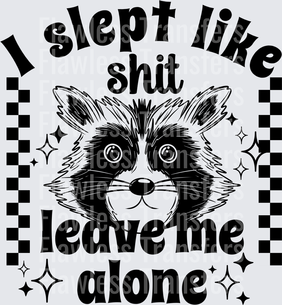 I Slept Like Shit Leave Me Alone Raccoon #5652