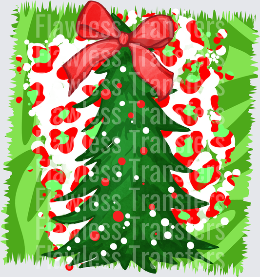 Christmas Tree With Bow #2064