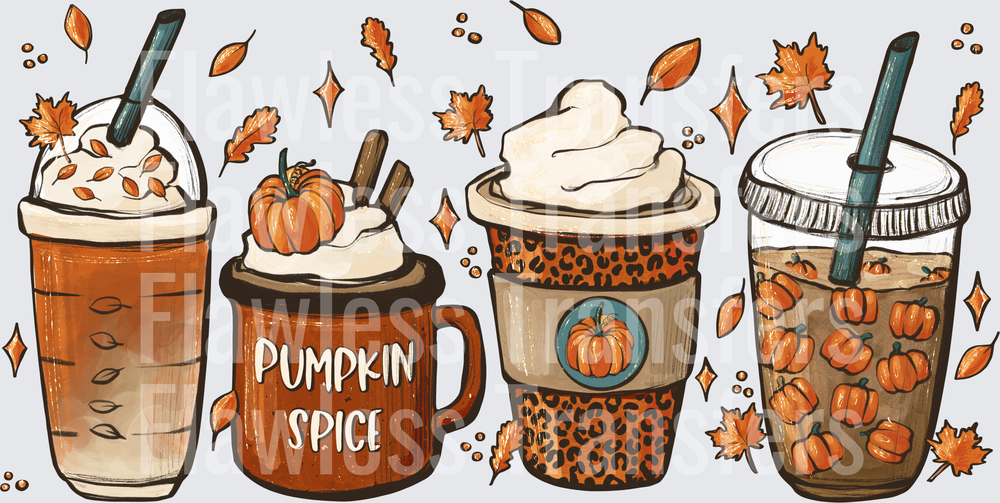 Pumpkin Spice Latte Leopard Print #0049