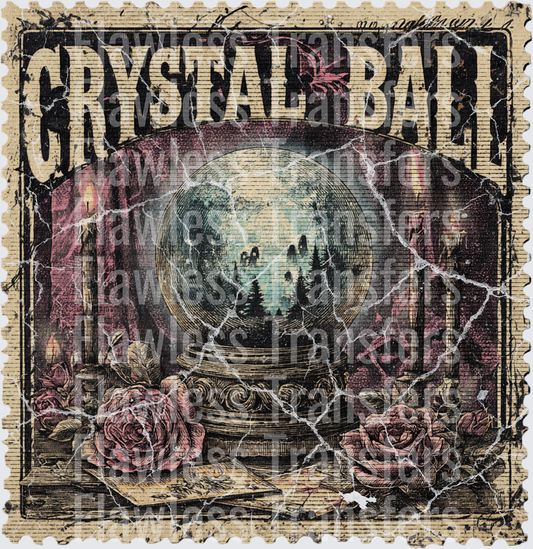 Crystal Ball Vintage Stamp #0577