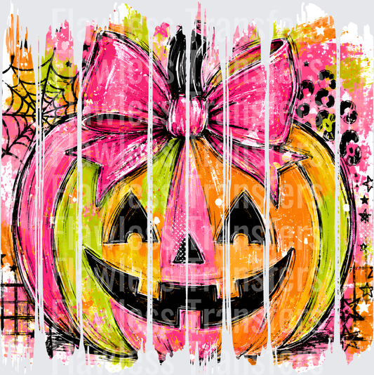 Jack O Lantern Colorful Brushstrokes #0891