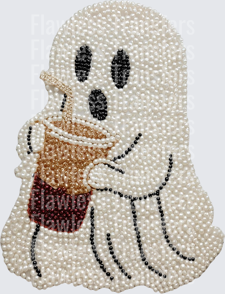 Ghost Coffee Faux Pearls #0808
