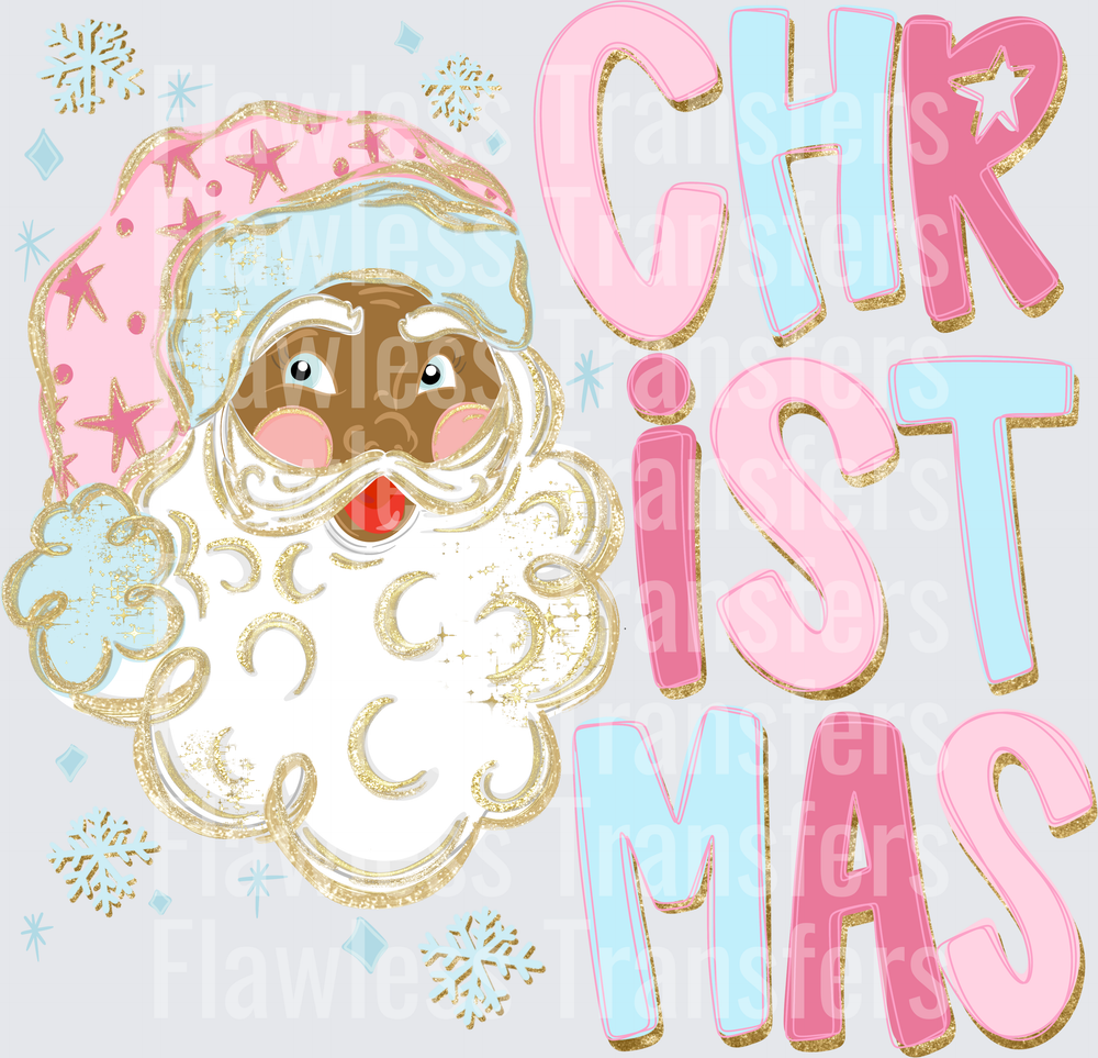 Christmas Doodle Black Santa #1874