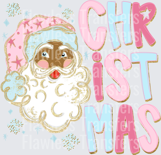 Christmas Doodle Black Santa #1874