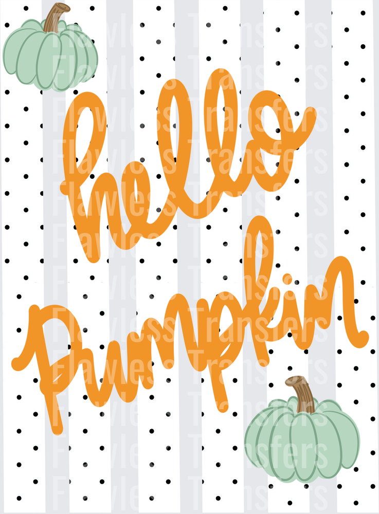 Hello Pumpkin Stripes #0435