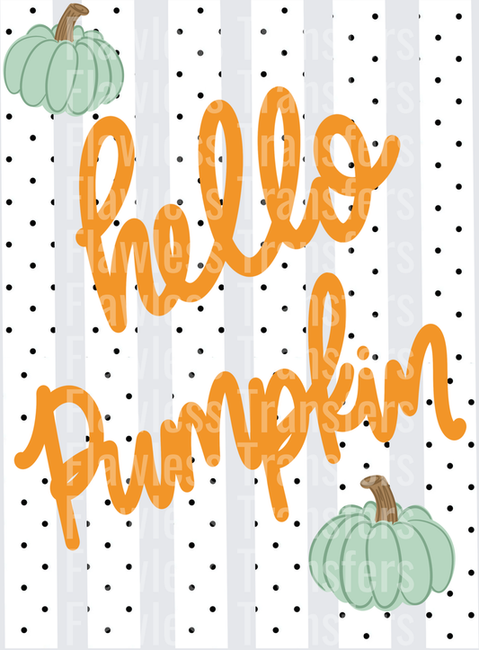 Hello Pumpkin Stripes #0435