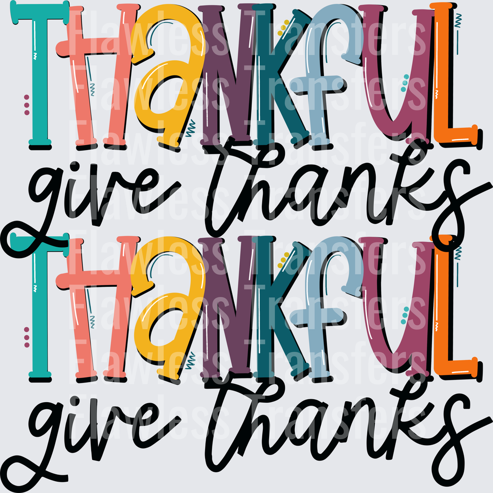 Thankful Give Thanks #0231