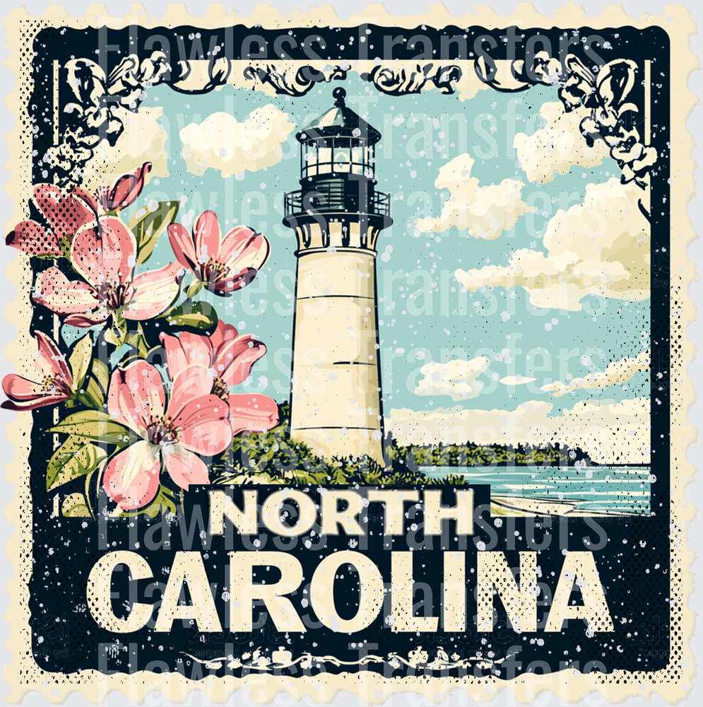 North Caroline Vintage Stamp #1002