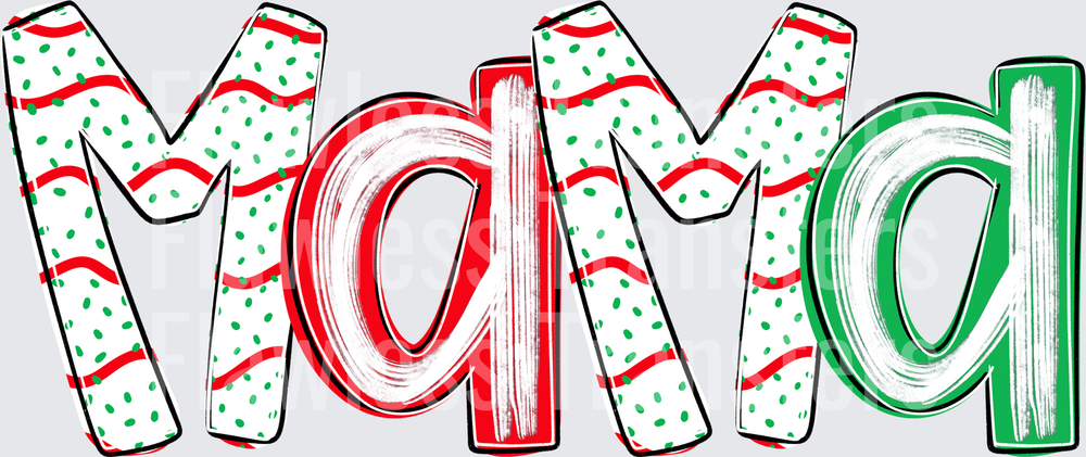 Mama Christmas Cake Alpha #1666