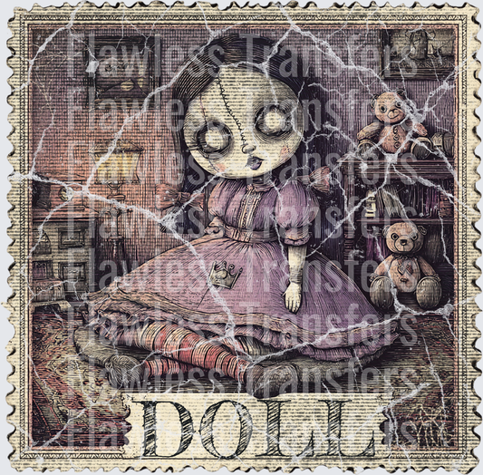 Doll Vintage Stamp #0594
