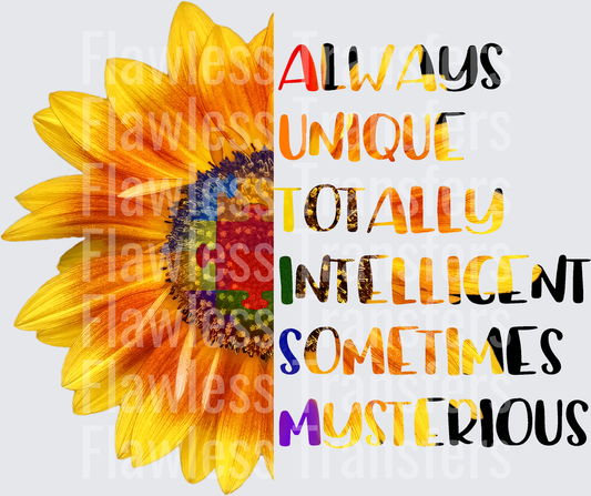 Autism Sunflower #4324