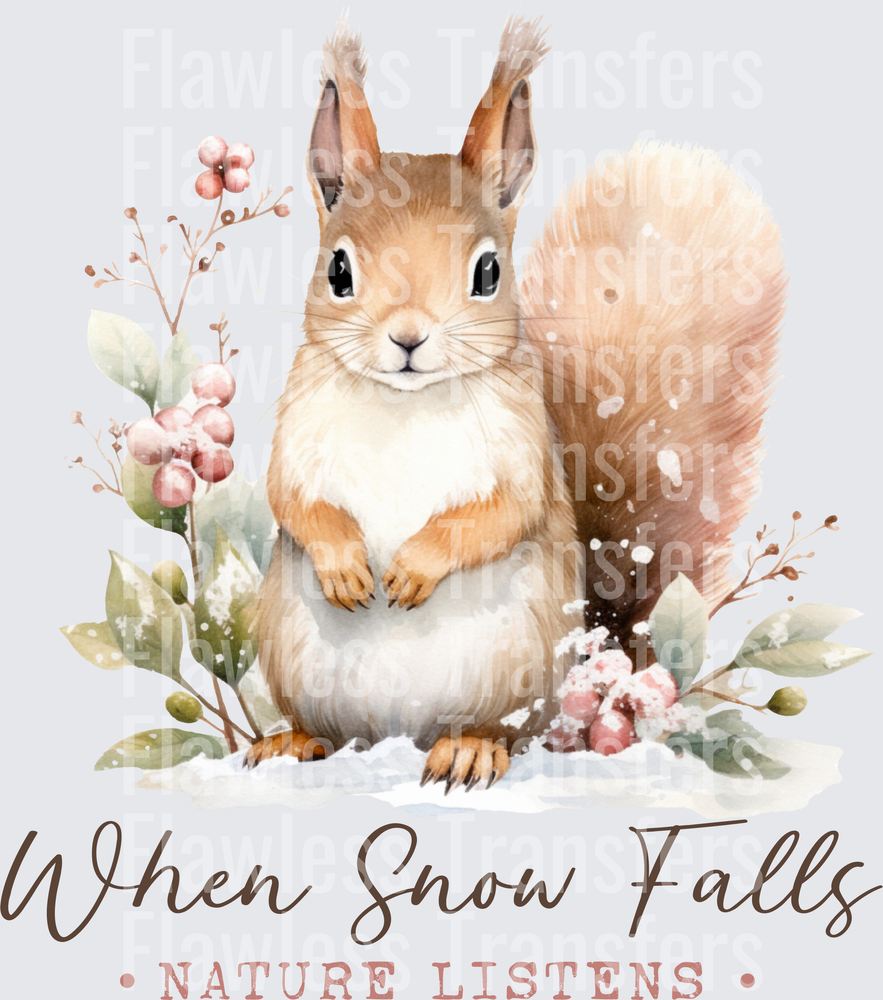 When Snow Falls Nature Listens #1593