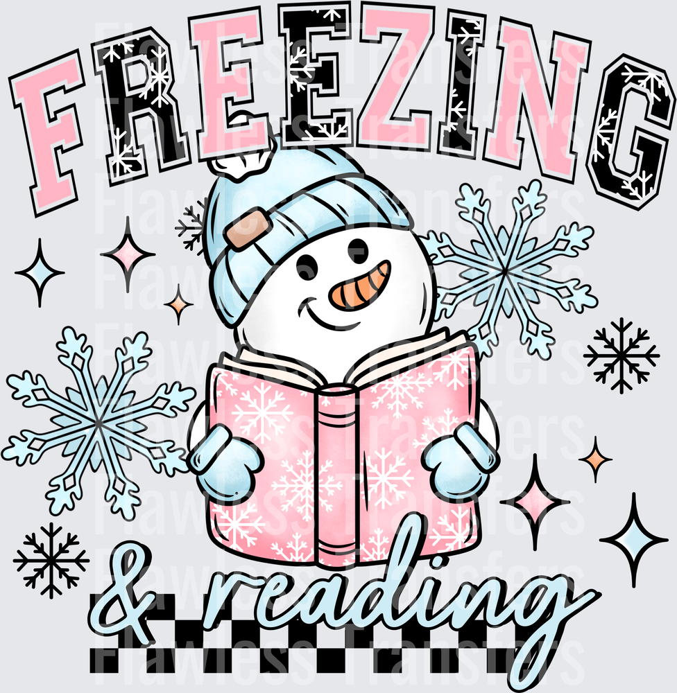 Freezing And Reading Snowman #1629