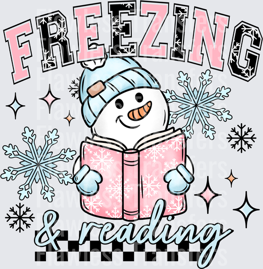 Freezing And Reading Snowman #1629
