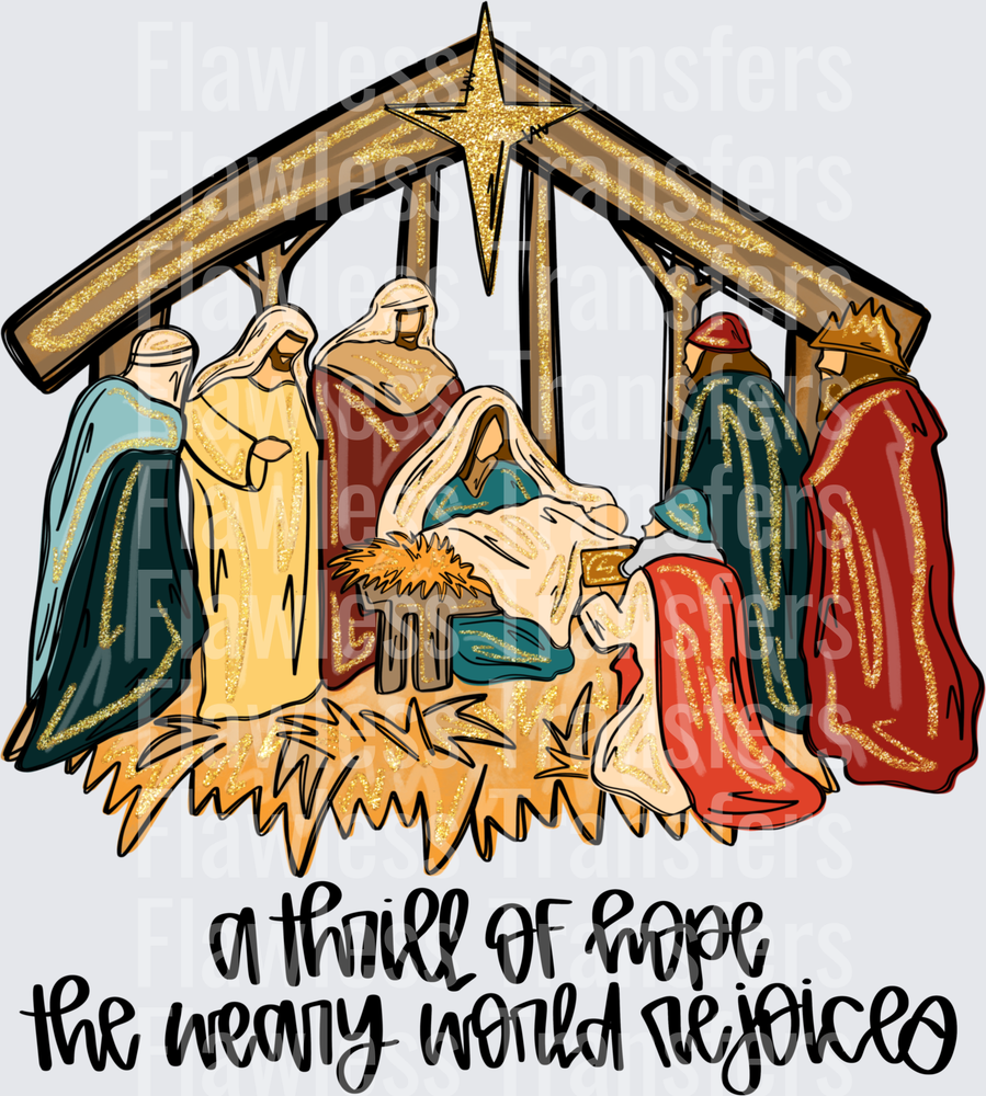 Muted Nativity - A Thrill Of Hope The Weary World Rejoices #1527