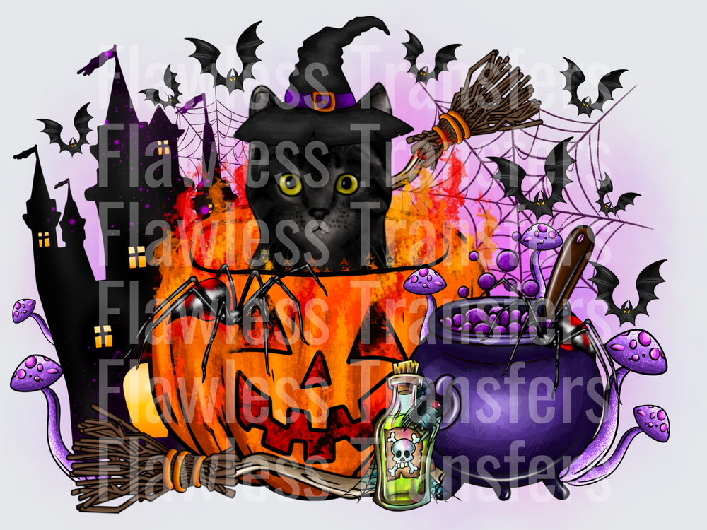 Halloween Black Cat #0720
