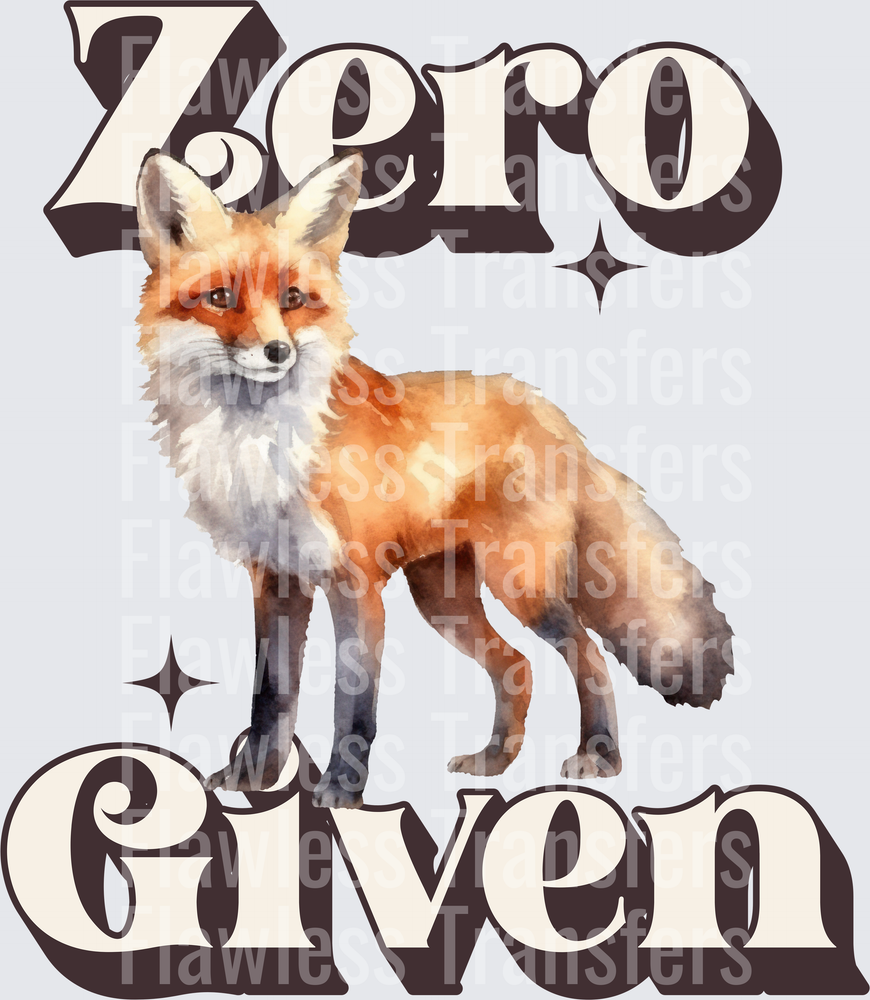 Zero Fox Given #7412