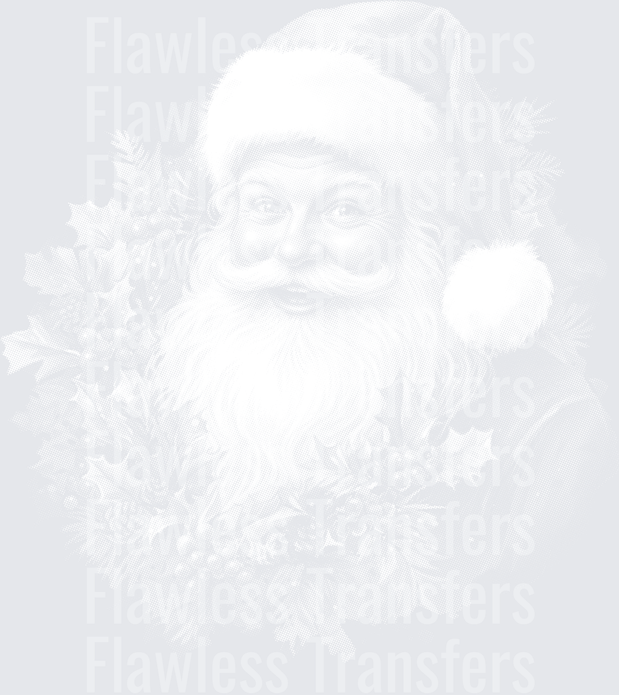 Santa Holly Wreath #1852