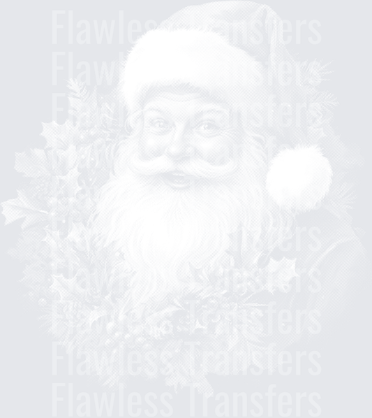 Santa Holly Wreath #1852