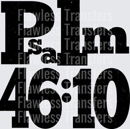 Psalm 46:10 #5582