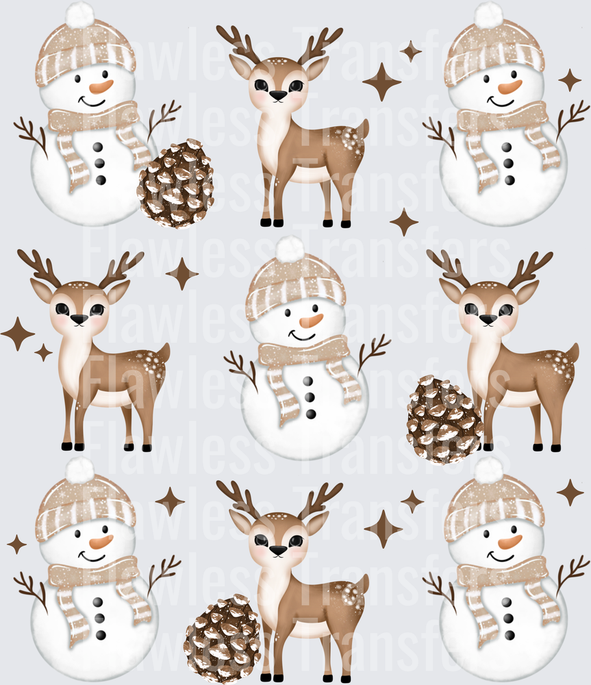 Deer And Snowmen #1654