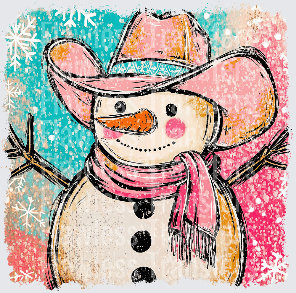 Cowboy Snowman #2001