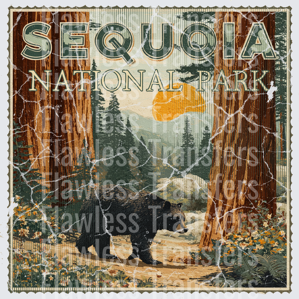 Sequoia Park Vintage Stamp #1198