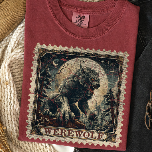 Werewolf Vintage Stamp #2330 DTF Transfer
