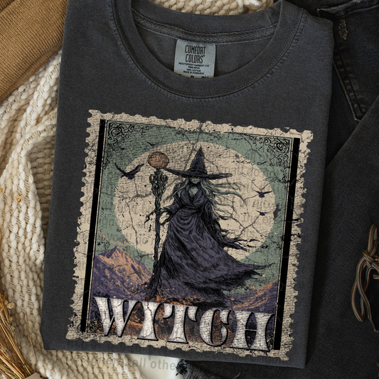 Witch Vintage Stamp #2331 DTF Transfer