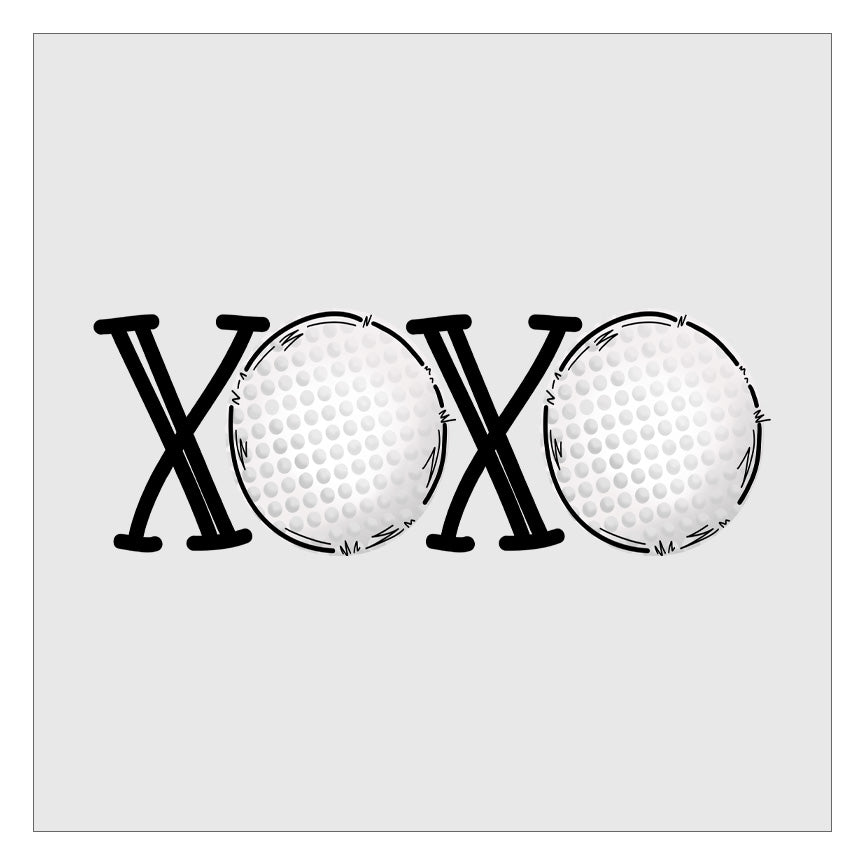 XOXO Golf Ball DTF Transfer